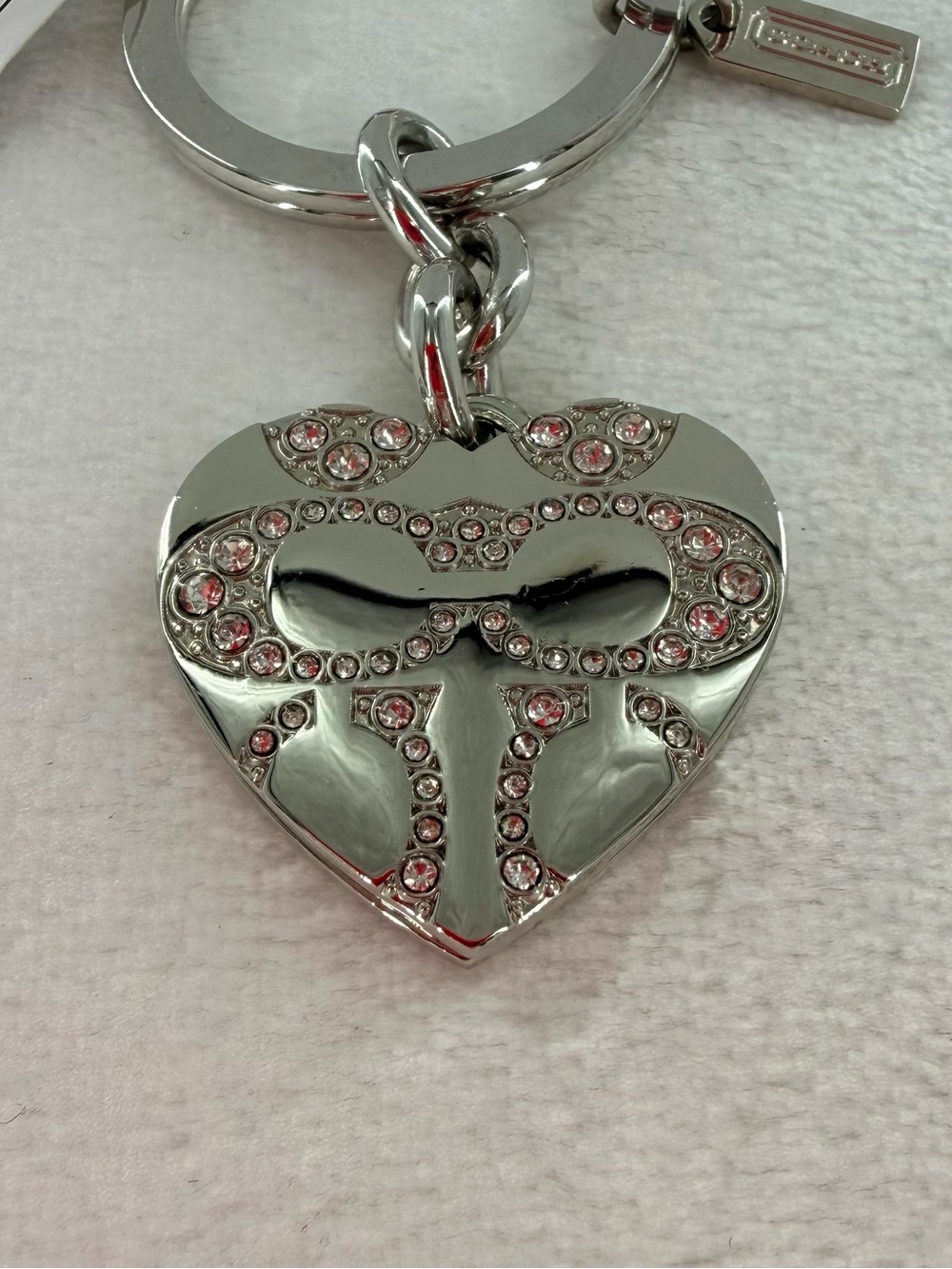 NWT Coach Heart Photo Keychain - Picture 2 of 9